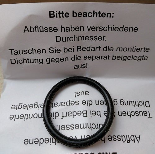 Abflussfee Dichtung