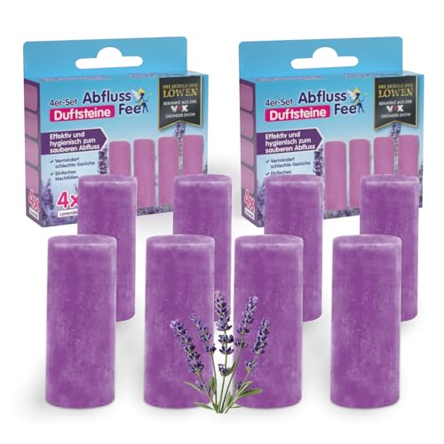 Abfluss-Fee Lavendel-Duftstein 8er-Set in Lila